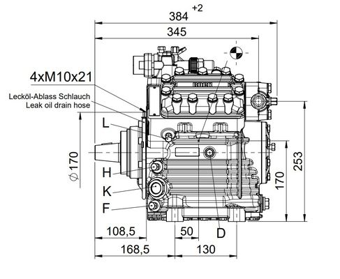 Compressore di condizionamento dell'aria per autobus OEM FKX40 560TK per autobus Higer