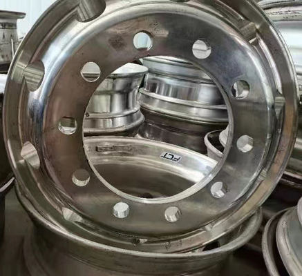 Sostituzione/riparazione di parti di autobus 9.0 * 22.5 Cerchiera in lega di alluminio per autobus Zhongtong 98mm PCD